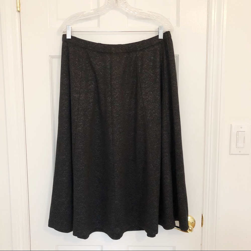 Lela Rose for Lane Bryant Black Sparkle Skirt